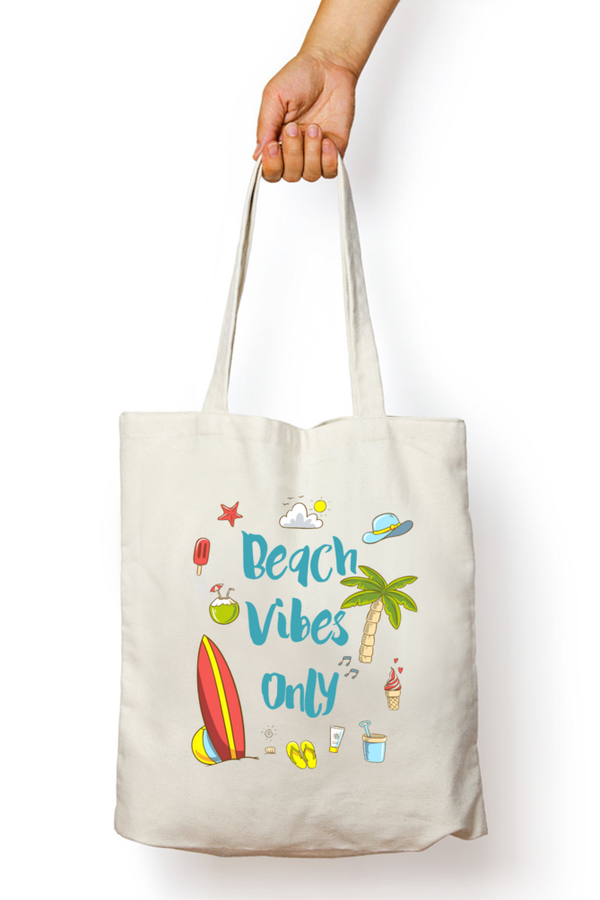 Zipper Tote Bags - Beach Vibes