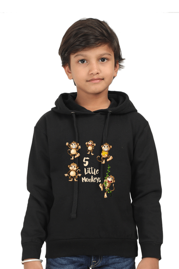 Hooded Sweatshirt - 5 Little Monkeys