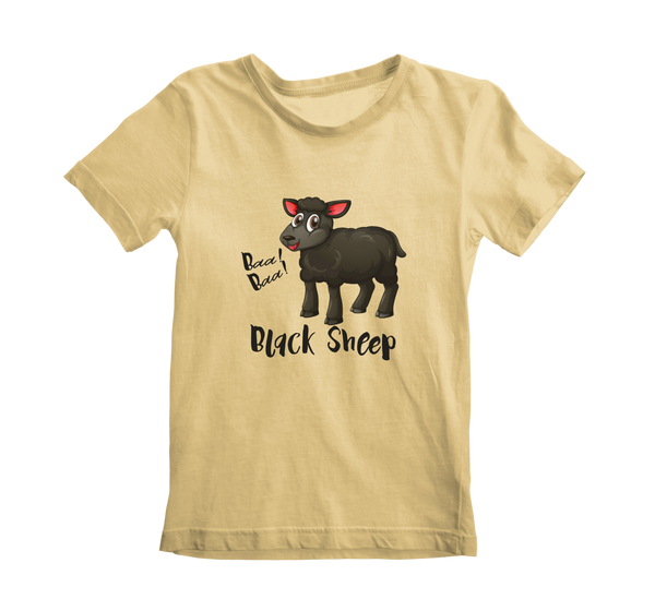 Boy’s Round Neck T-shirt - Black Sheep