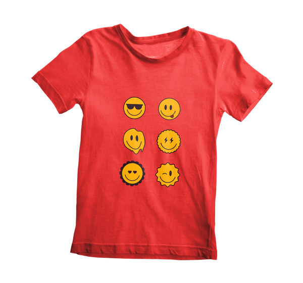 Girl’s Round Neck T-shirt - Smiley World