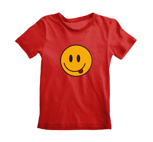 Boy’s Round Neck T-shirt - Smiley Yum